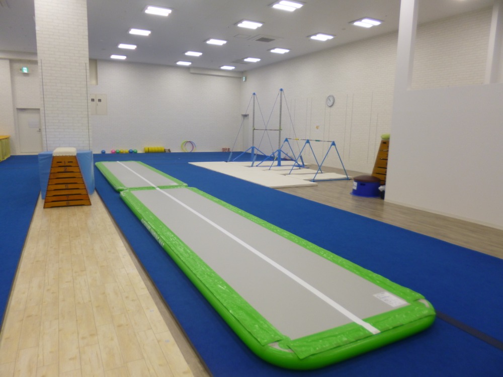 充実した設備の体操教室が開校１周年