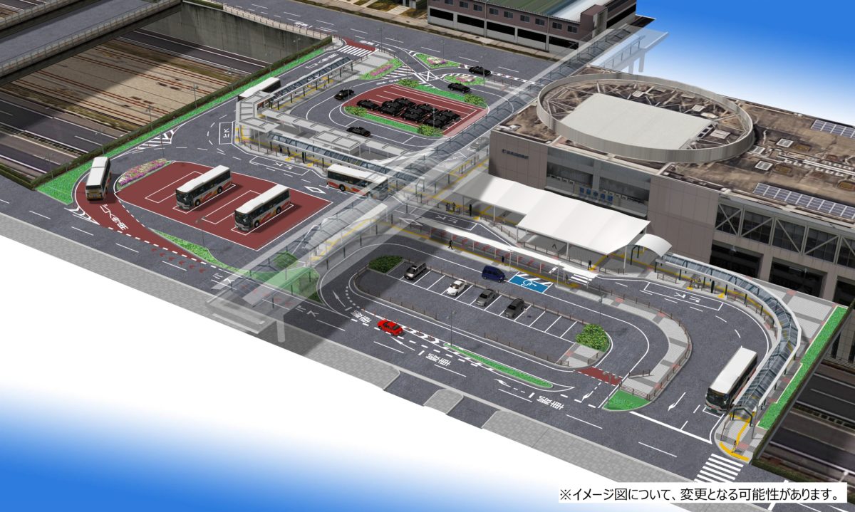 ［泉北］和泉中央の駅前広場を改修　一般車専用を設ける