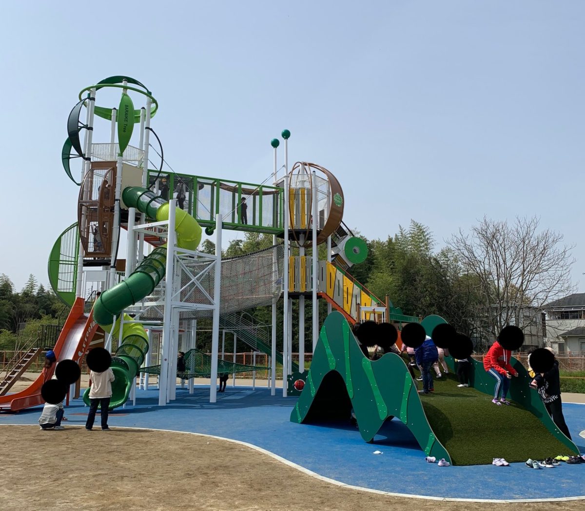 新しい遊具が完成していました／原池公園（ばらいけこうえん）・堺市中区