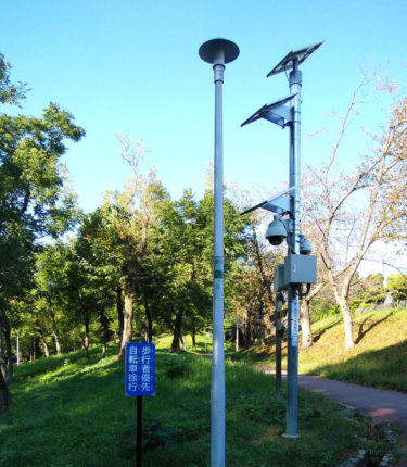 ［泉北］緑道に防犯カメラ設置、３年で全市に 482 台を予定・竹城台
