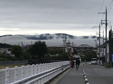 ［大阪狭山市］巨大な雲の壁が出現！！