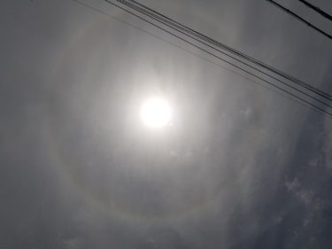 ［堺市南区］太陽の周りに丸い虹