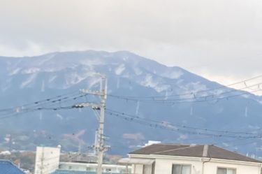 金剛山が雪化粧【読者投稿】