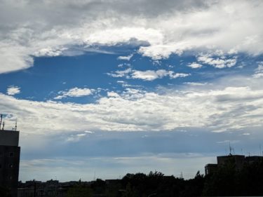 ［堺市南区］７月10日、激しい嵐のあと　雲間から青空【投稿】