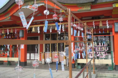 ［堺市南区・堺区］境内に風鈴を飾る神社増える