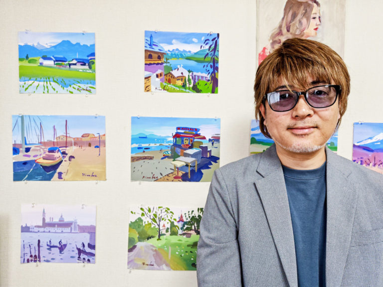 大阪狭山市］河内長野の才村啓さん、西山台で7月5日から不透明水彩画の