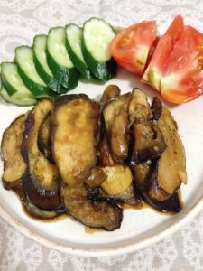 なすのしょうが焼き