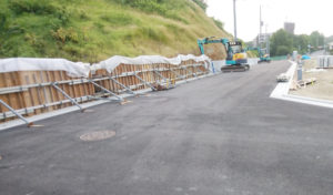 竹城台３丁がけ崩れ恐れのある宅地開発