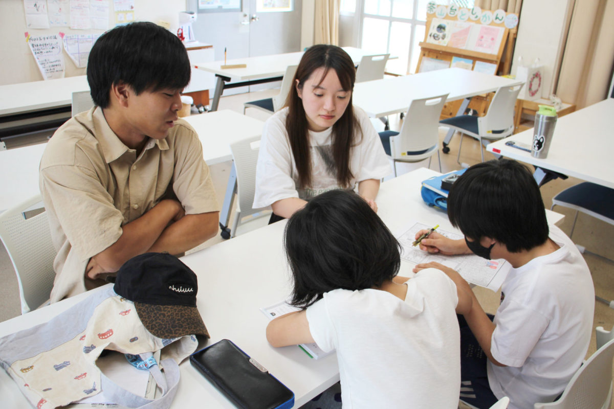 夏休み学習サポート 吉田さん・沖田さん
