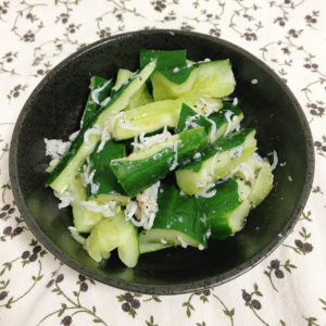 しらすたたきキュウリ