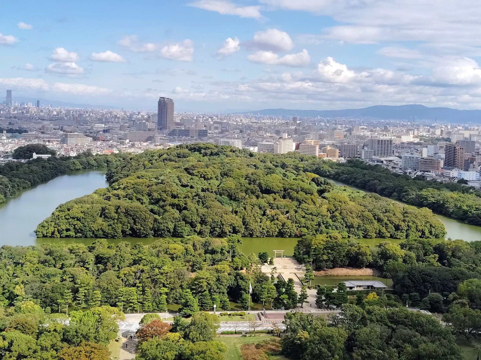 気球から見た仁徳陵