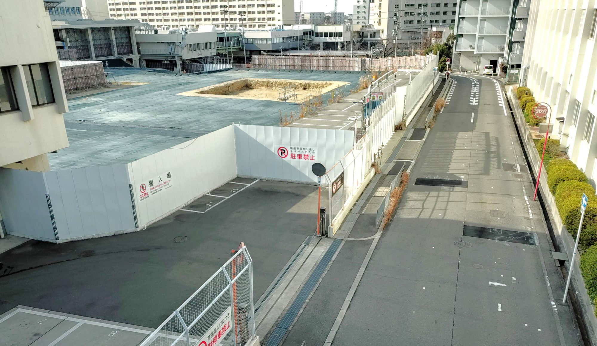 泉ヶ丘　南海複合ビル建設予定地（１月中旬撮影）