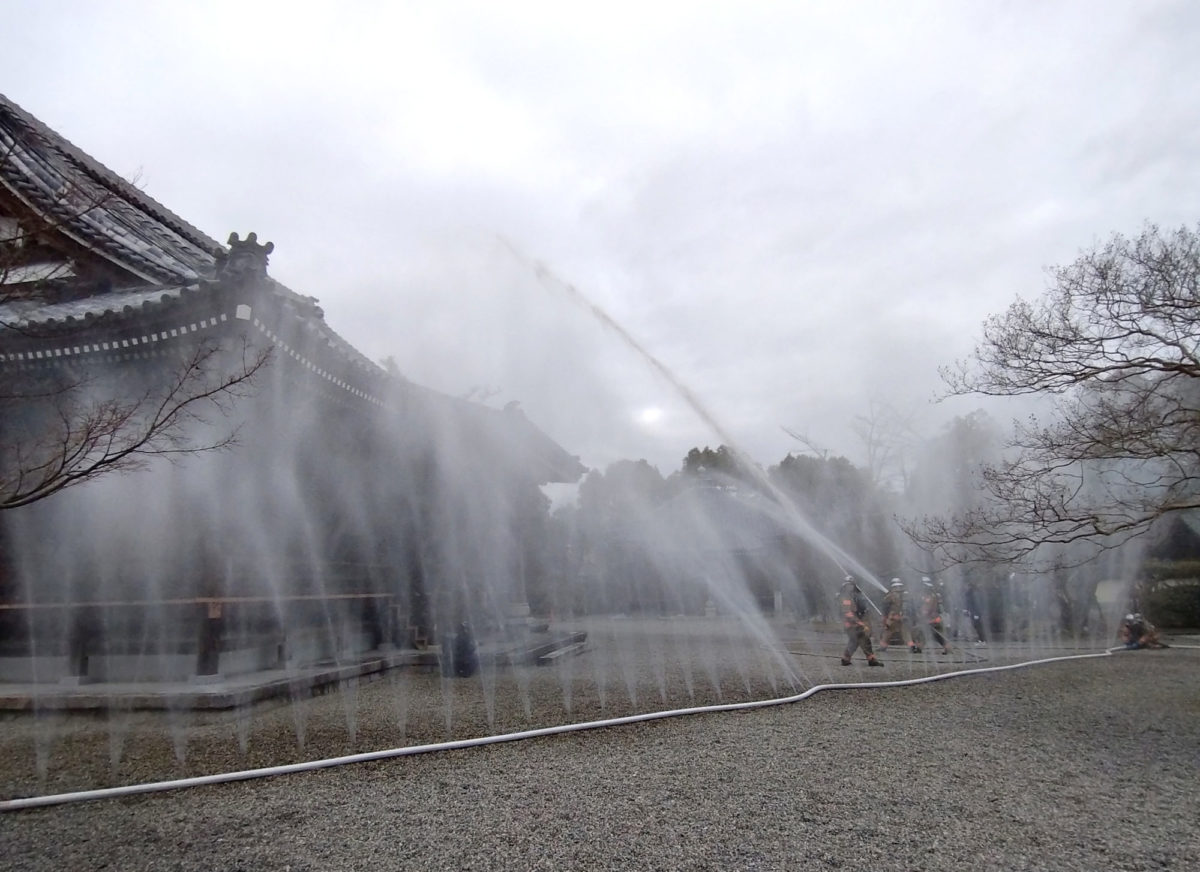 法道寺 合同消防訓練