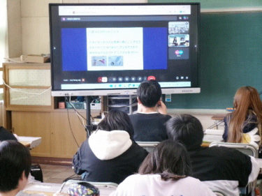 電子黒板を使った授業