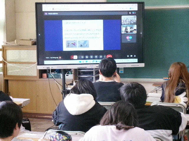 電子黒板を使った授業